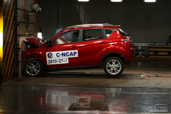 Changan CS35 C-NCAP crash test 100% 50km/h