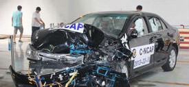 BYD Surui C-NCAP crash test 40% 64km/h