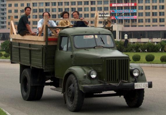 North Korean Truck Sungri 58, carrying 4 people