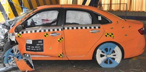 Chery Arrizo 7 IHHS crash test 25% 64 km/h